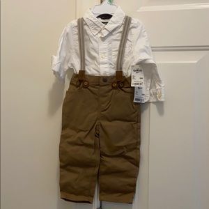Oshkosh 18-24 mo suspended set (shirt & pants)